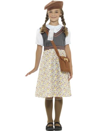 EVACUEE SCHOOL GIRL COSTUME, CHILD