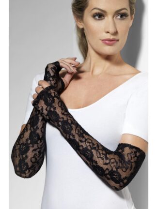FINGERLESS LACE GLOVES, ADULT