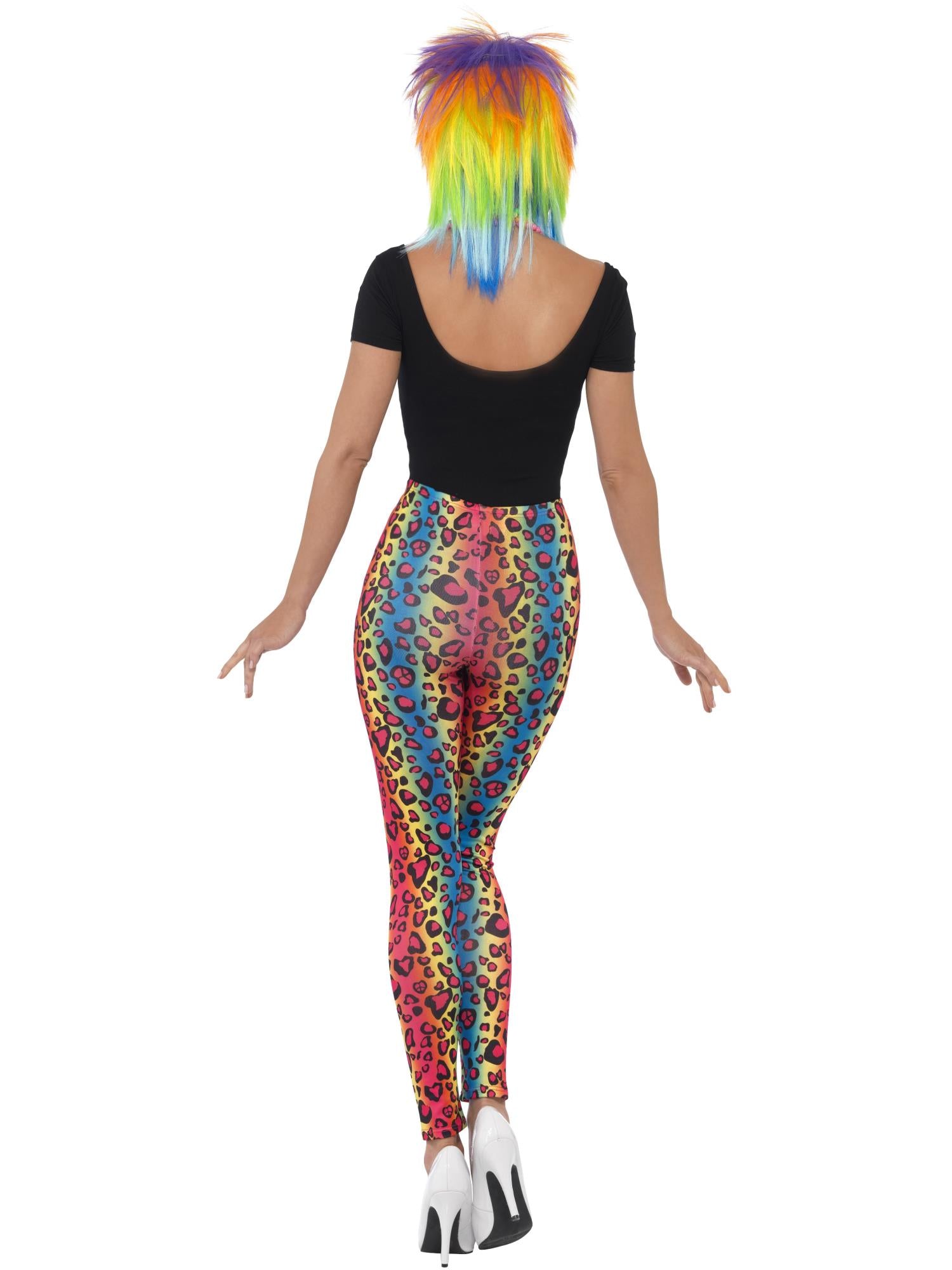 LEOPARD PRINT LEGGINGS, NEON - ADULT - Image 3