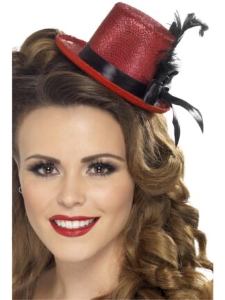 MINI TOP HAT, RED - ADULT