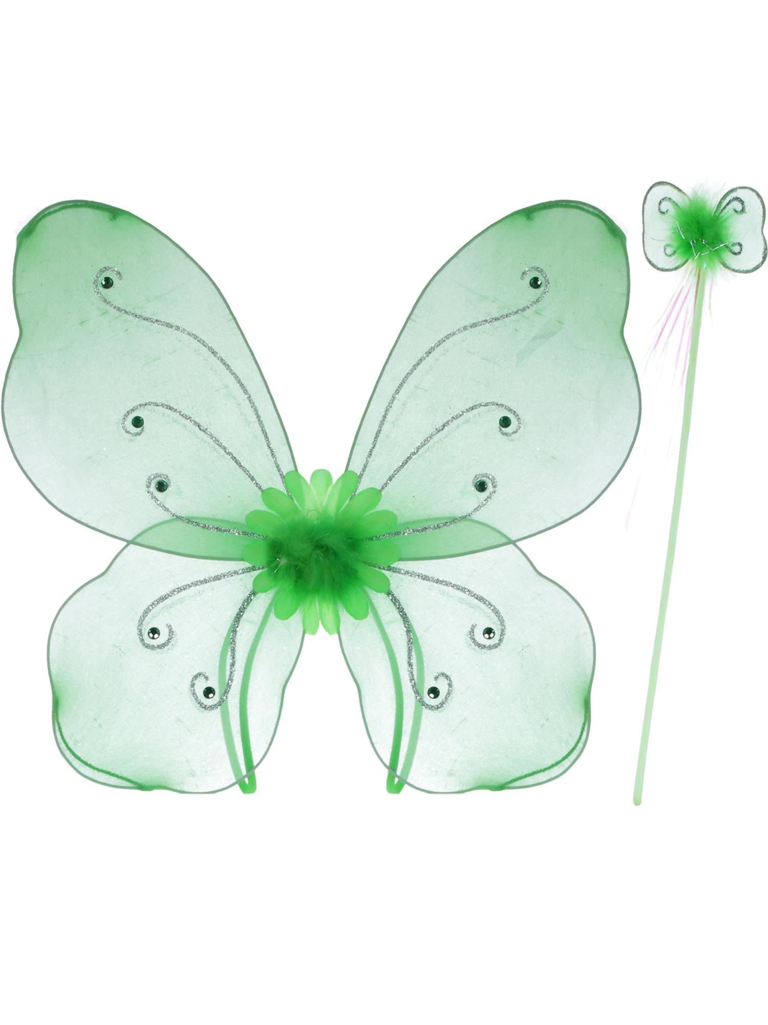 BUTTERFLY WINGS & WAND SET, CHILD - Image 3