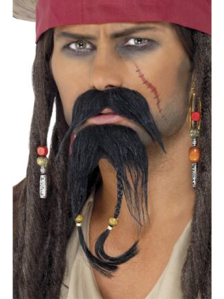 PIRATE FACIAL HAIR SET, ADULT
