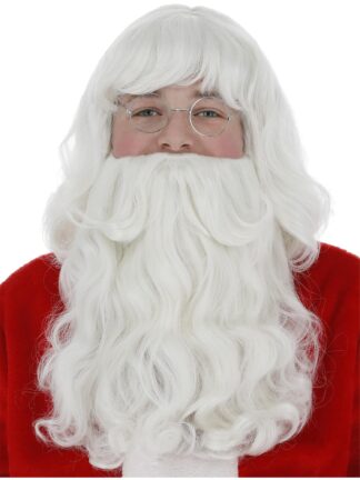 SANTA WIG AND BEARD SET, ADULT