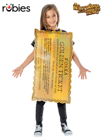 GOLDEN TICKET (WILLY WONKA) TABARD - 5-8 YRS