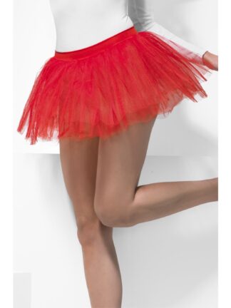 TUTU UNDERSKIRT, RED - ADULT