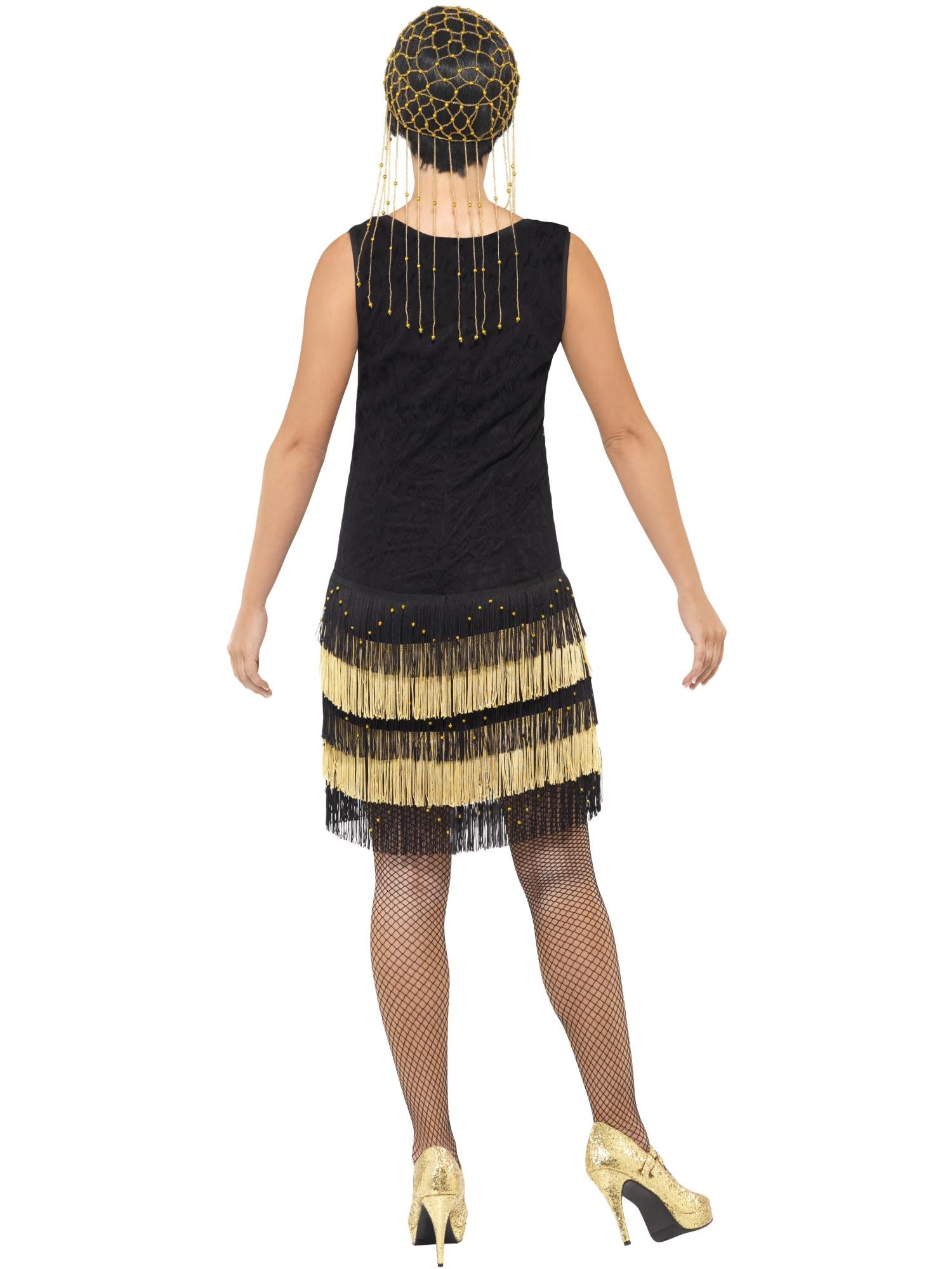 FLAPPER FRINGED 1920'S COSTUME, ADULT - Image 3