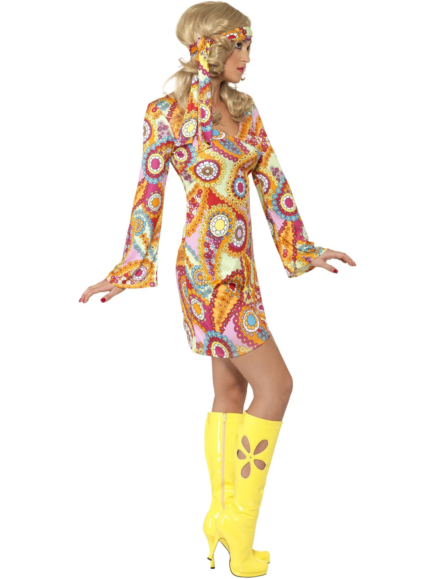 60S HIPPY COSTUME, ADULT - Image 2