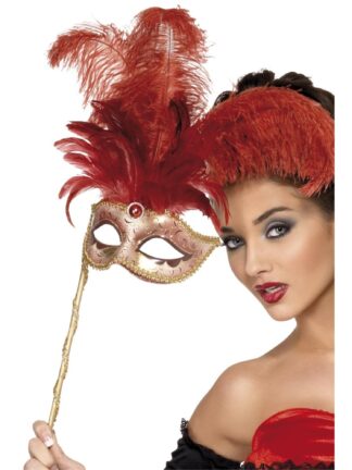 BAROQUE RED FANTASY EYEMASK, ADULT