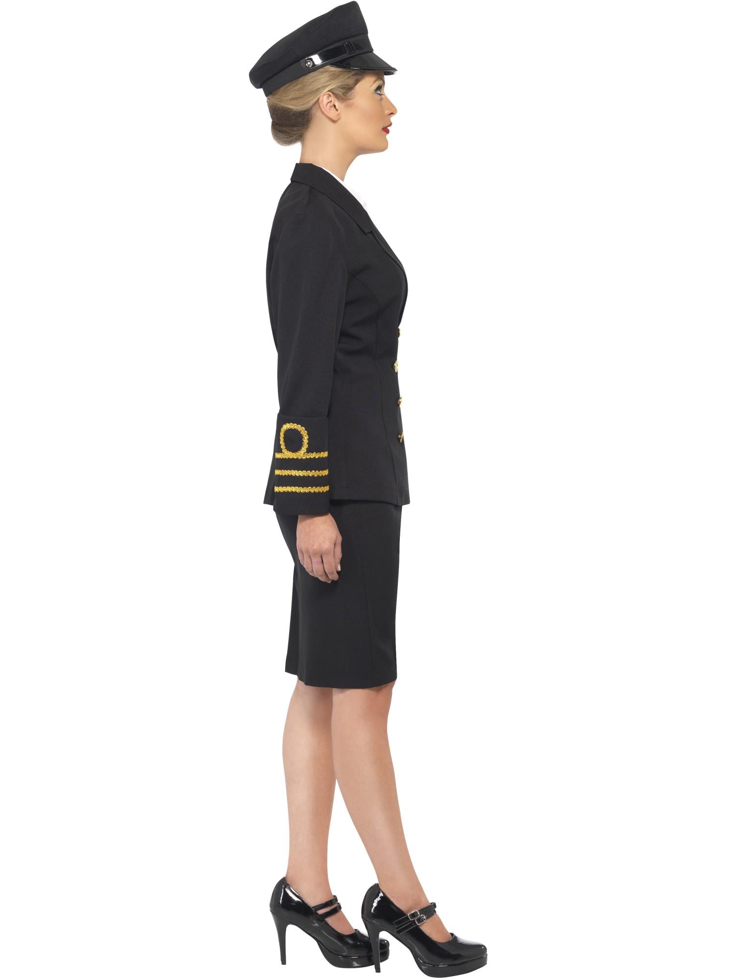 NAVY OFFICER FEMALE COSTUME, ADULT - Image 2