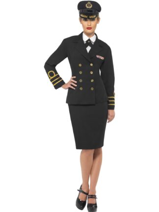 NAVY OFFICER FEMALE COSTUME, ADULT