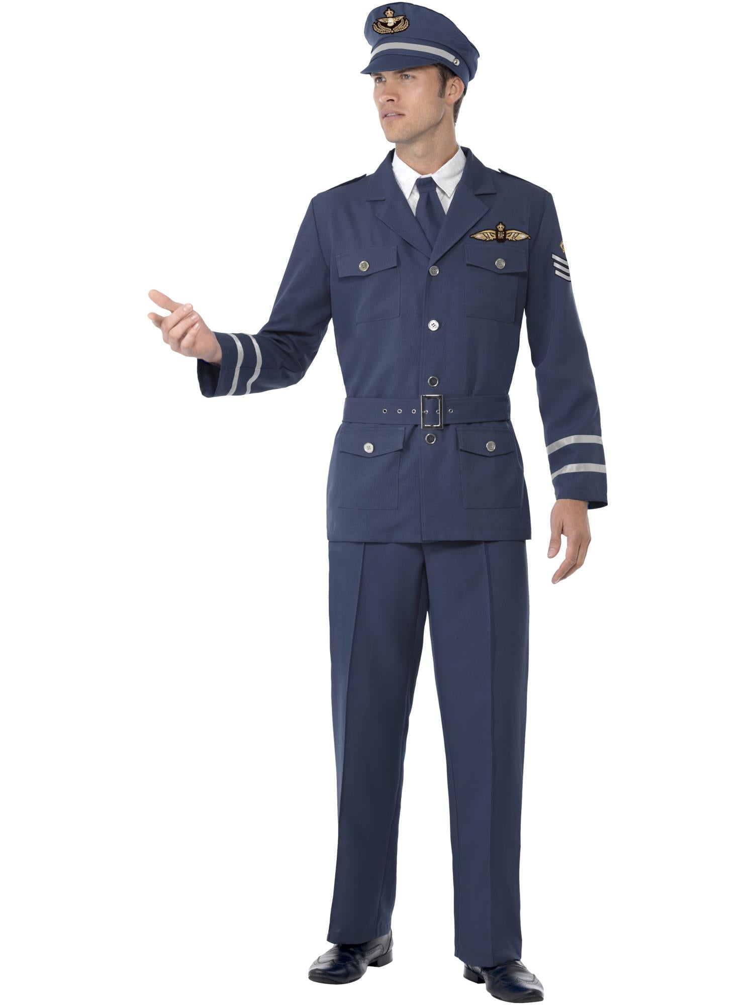 WW2 AIR FORCE CAPTAIN COSTUME, ADULT - Image 4