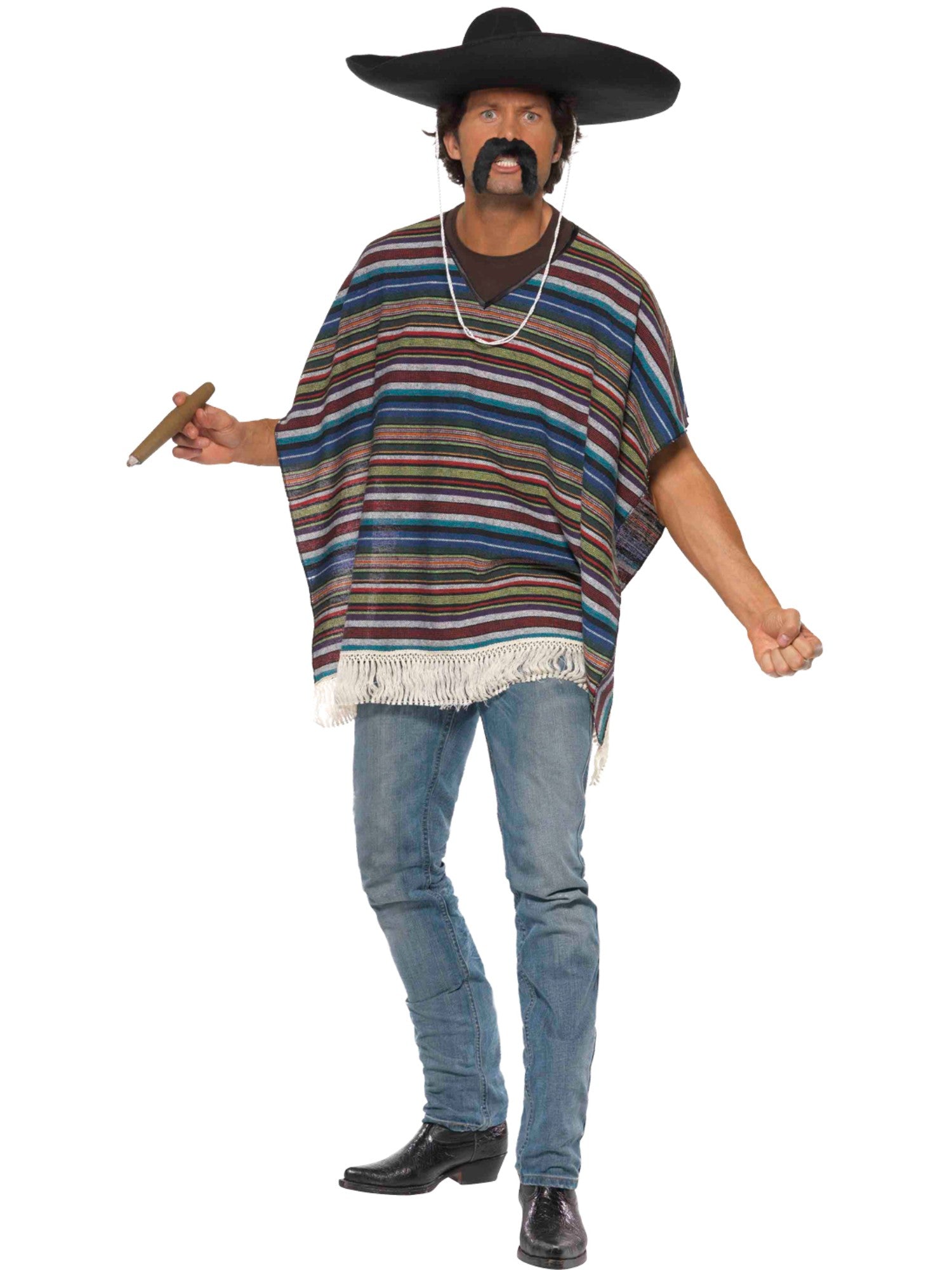 MEXICAN PONCHO, ADULT - Image 2
