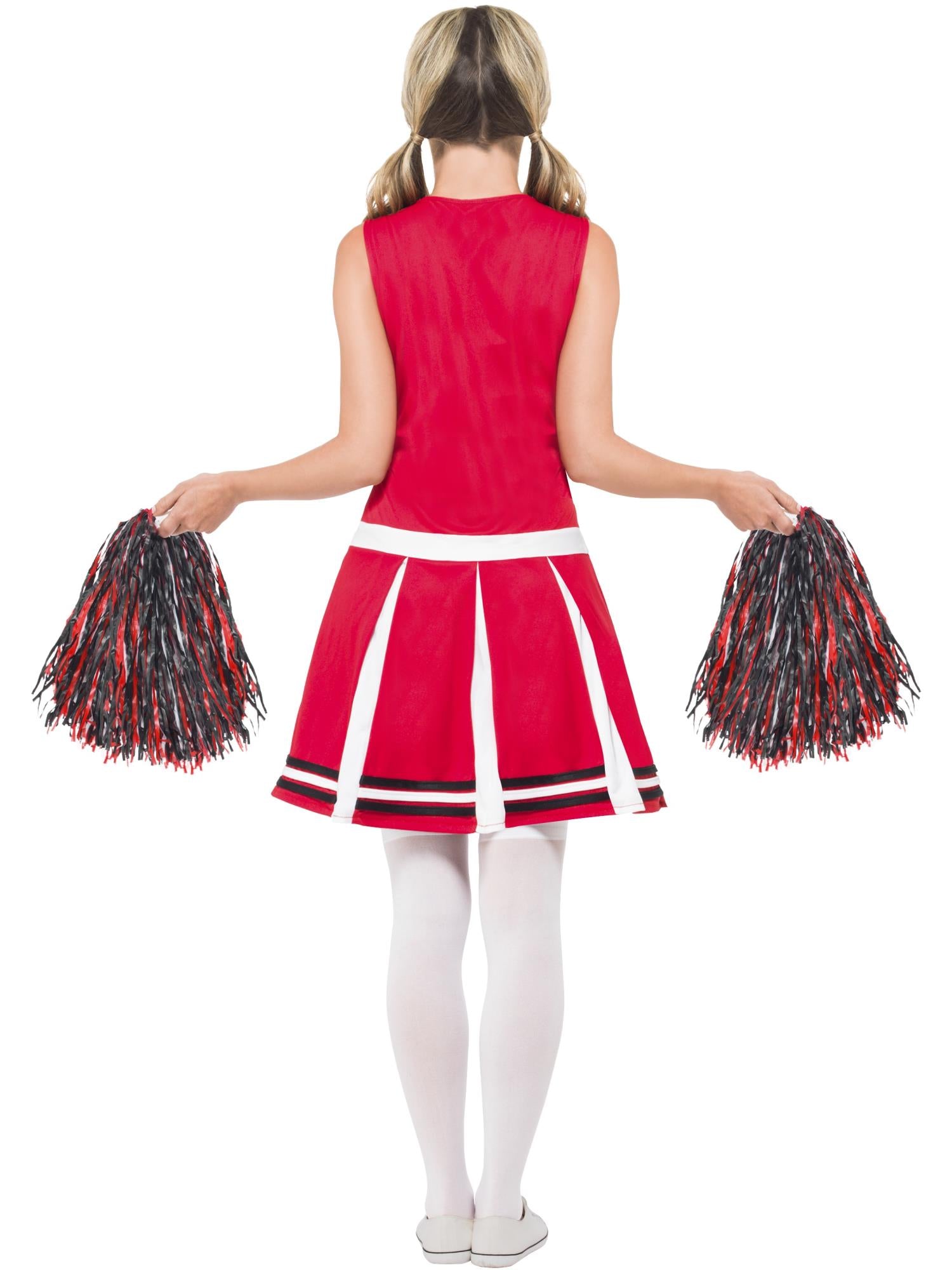 CHEERLEADER RED COSTUME, ADULT - Image 3