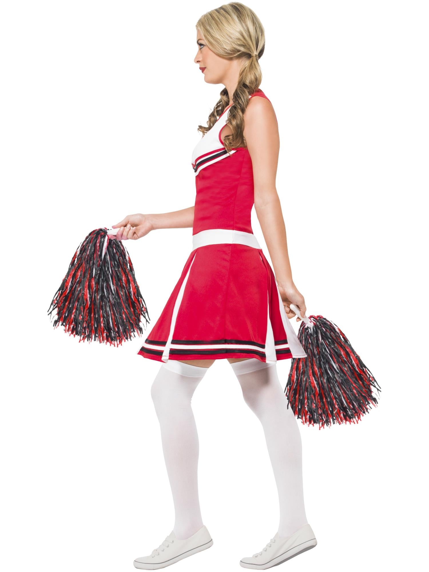 CHEERLEADER RED COSTUME, ADULT - Image 2