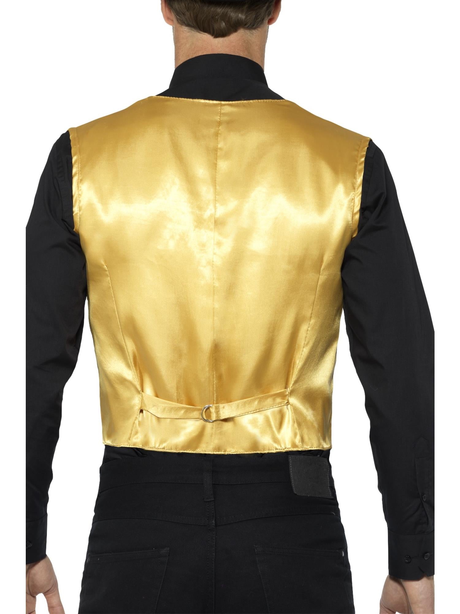 WAISTCOAT - GOLD SEQUIN, ADULT - Image 3