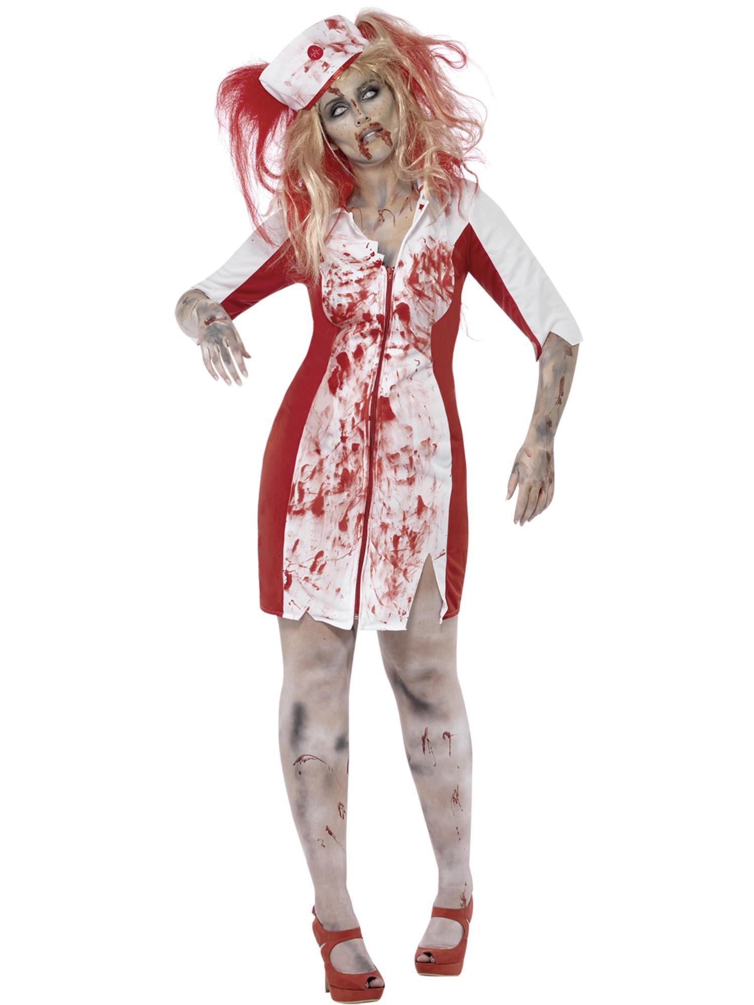 ZOMBIE NURSE PLUS SIZE COSTUME, ADULT