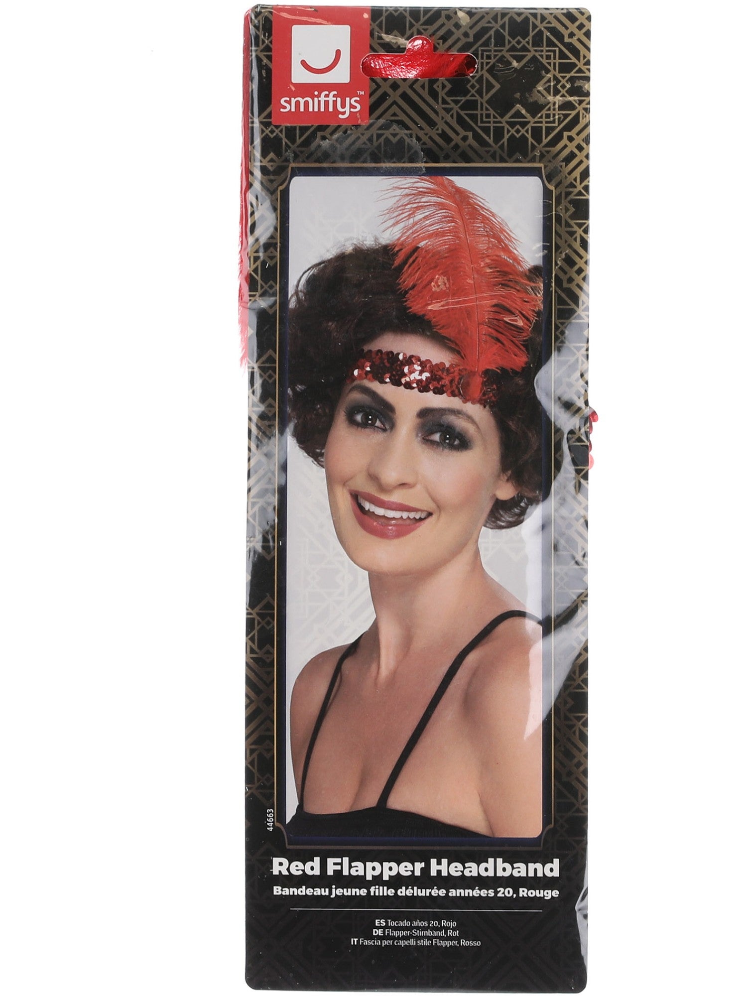 FLAPPER RED HEADBAND, ADULT - Image 2