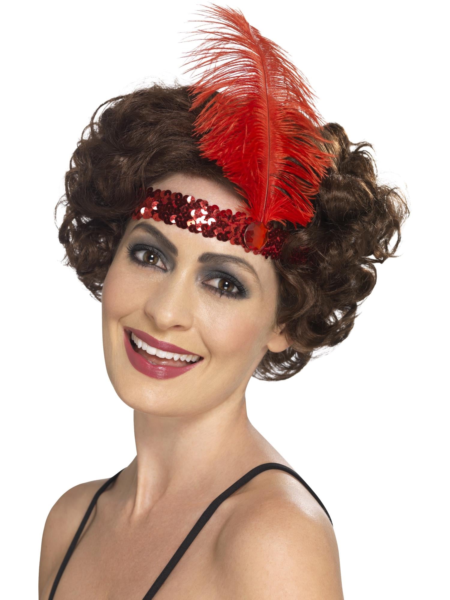 FLAPPER RED HEADBAND, ADULT