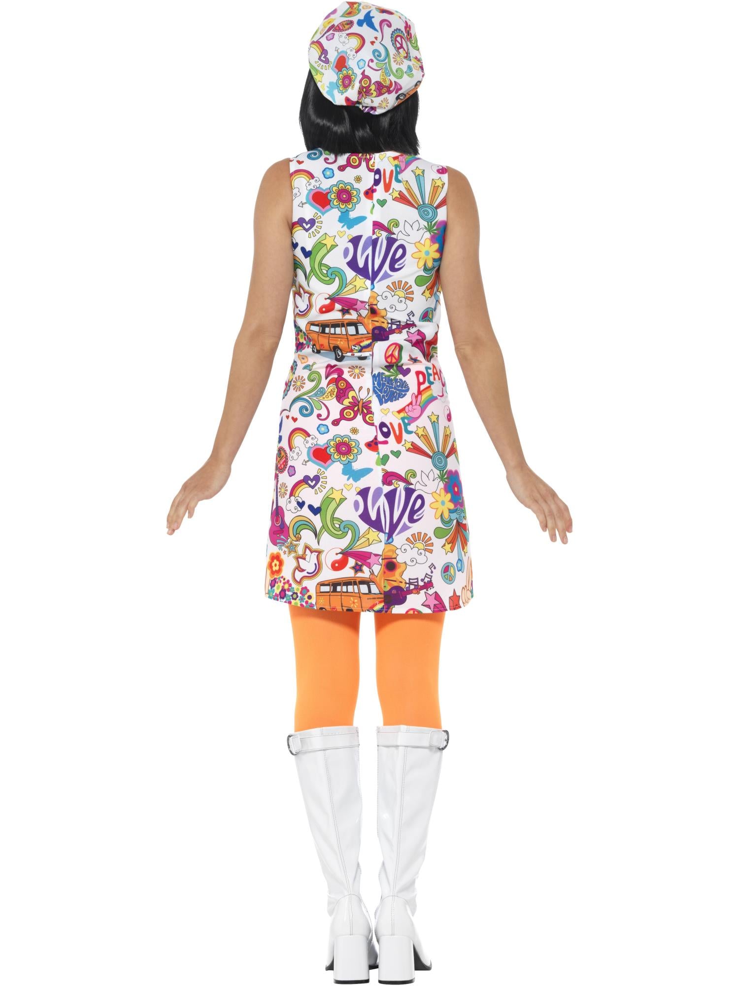 60S GROOVY CHICK COSTUME, ADULT - Image 3