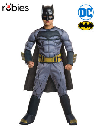 BATMAN DAWN OF JUSTICE DELUXE COSTUME - SIZE 6-8