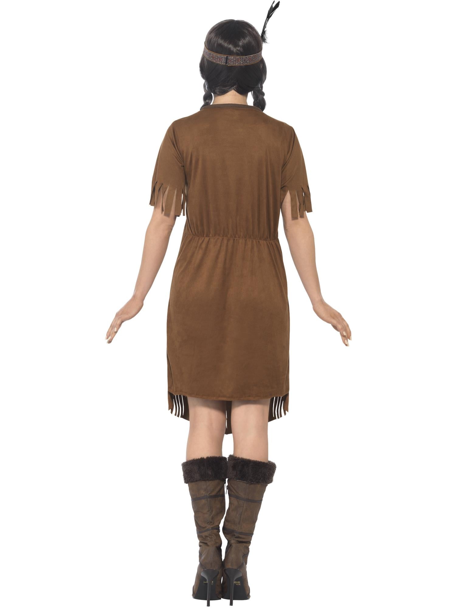 NATIVE AMERICAN WARRIOR PRINCESS COSTUME, ADULT - Image 3
