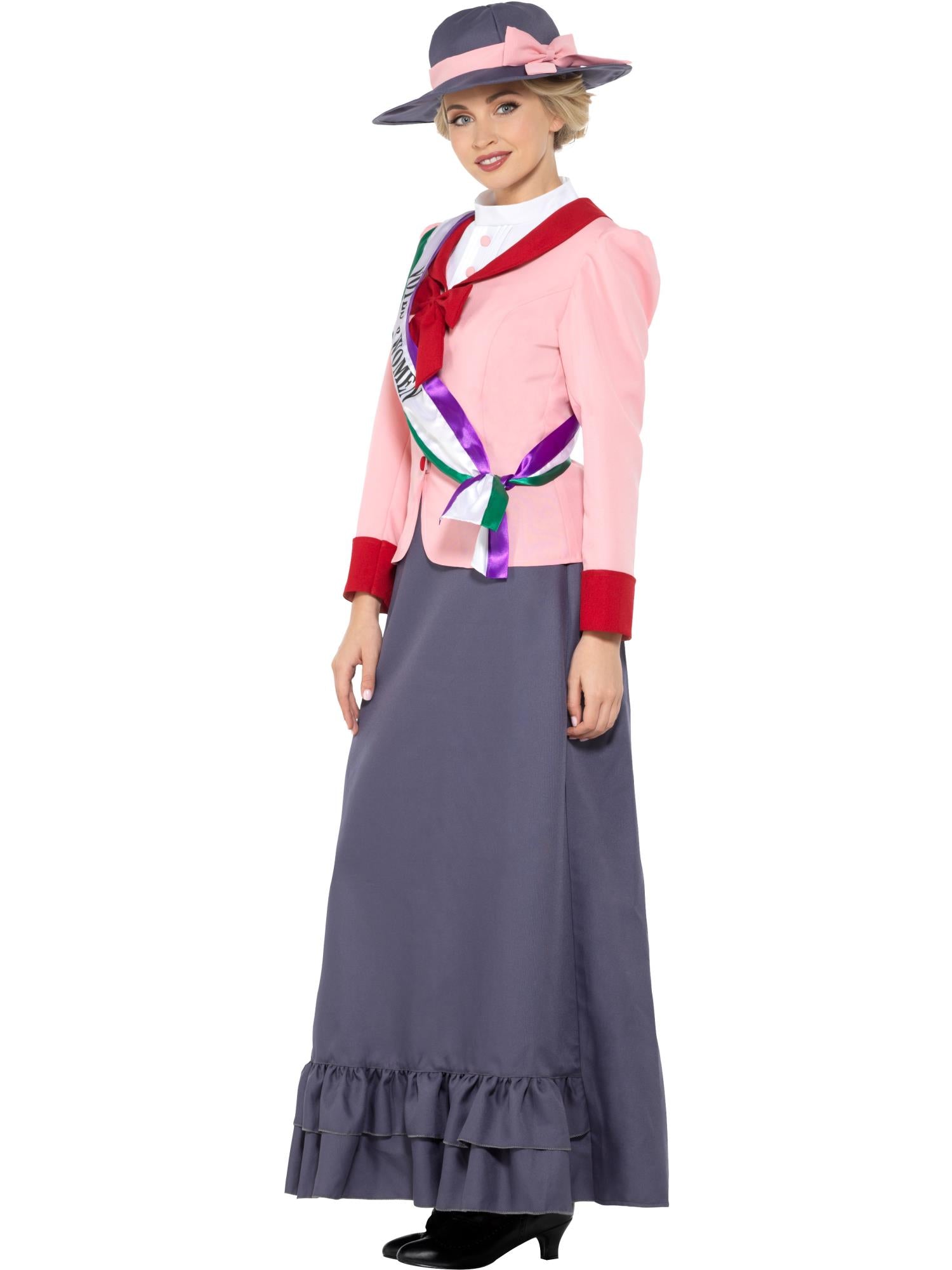 VICTORIAN SUFFRAGETTE DELUXE COSTUME, ADULT - Image 2