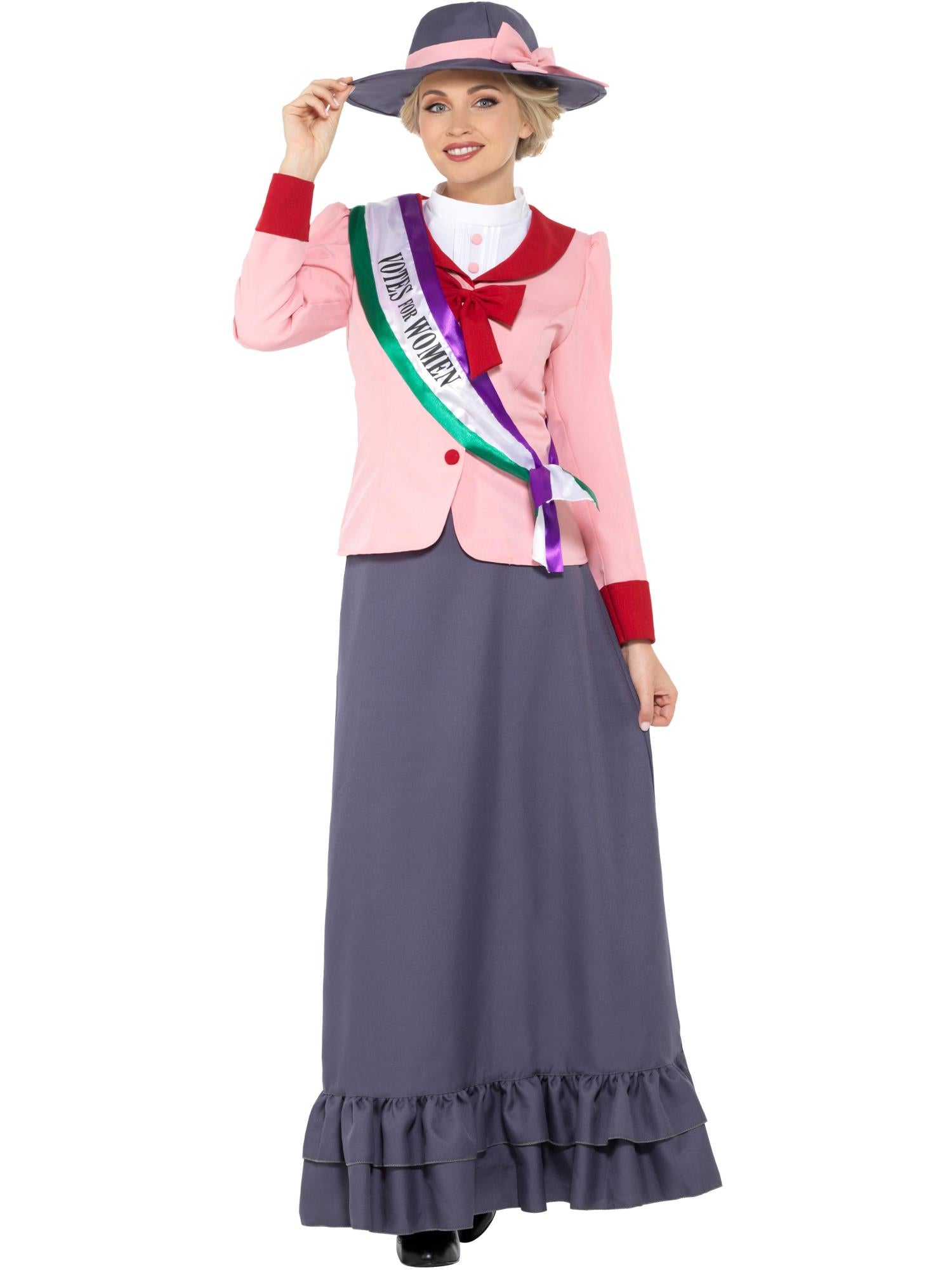 VICTORIAN SUFFRAGETTE DELUXE COSTUME, ADULT