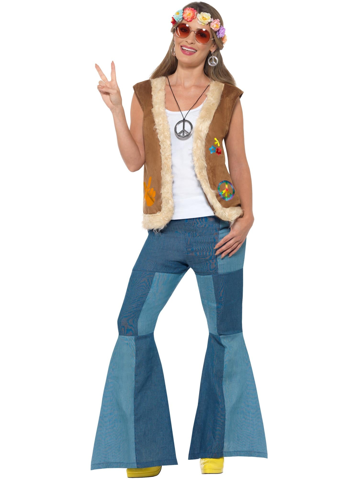 HIPPIE UNISEX WAISTCOAT, ADULT - Image 4