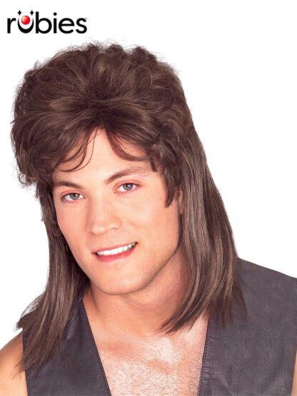 MULLET BROWN WIG - ADULT
