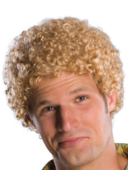 BLONDE TIGHT AFRO WIG - ADULT - Image 2