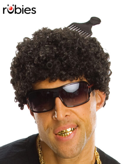 BLACK TIGHT AFRO WIG - ADULT
