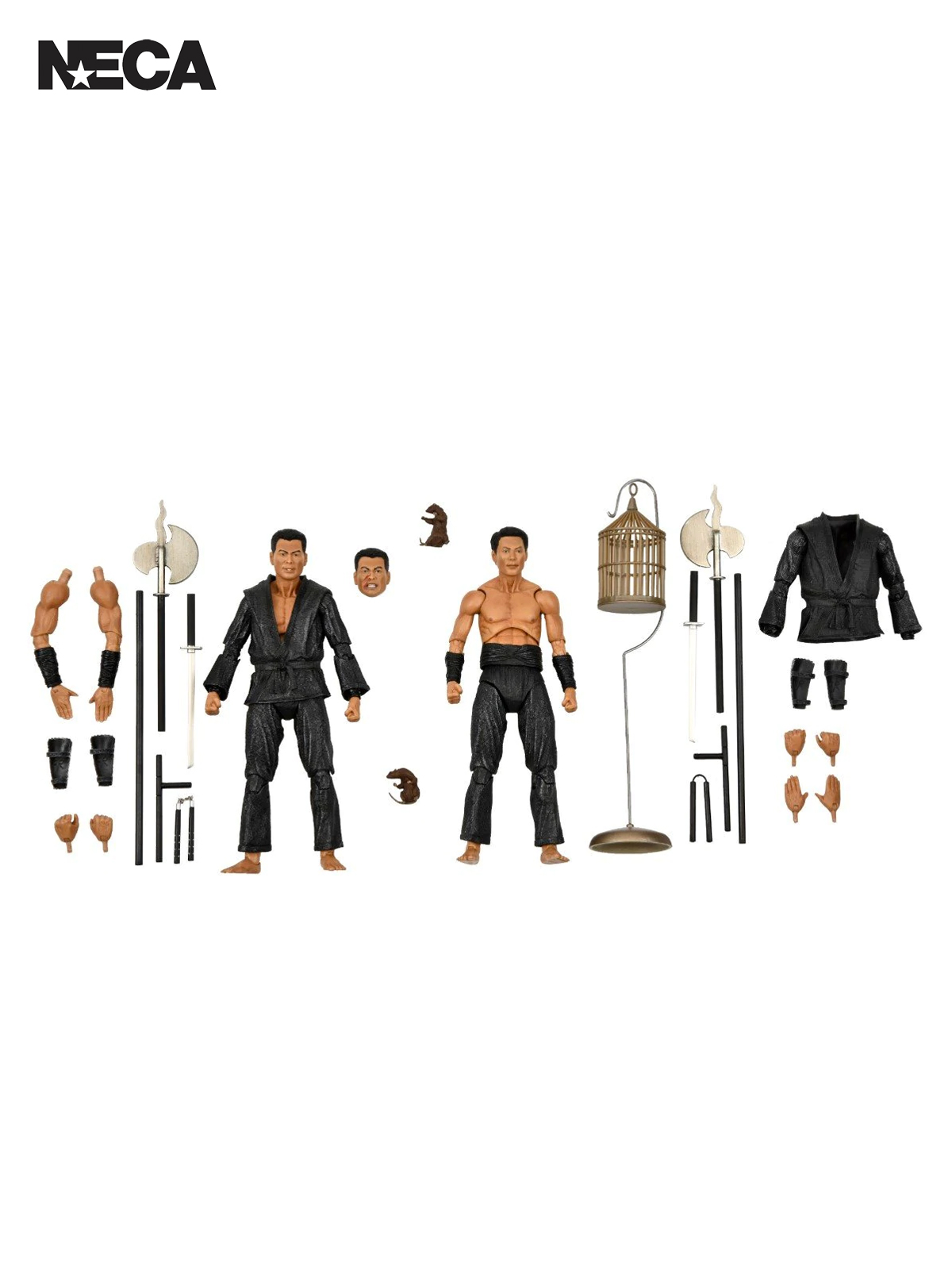 TMNT 1990 MOVIE - SHADOW WARRIORS 2 PK 7" ACTION FIGURES