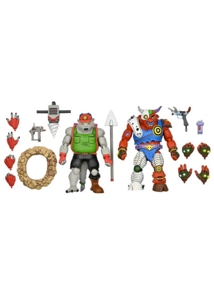TMNT DIRTBAG AND GROUNDCHUCK (CARTOON) 7" FIGURES - 2 PK - Image 2