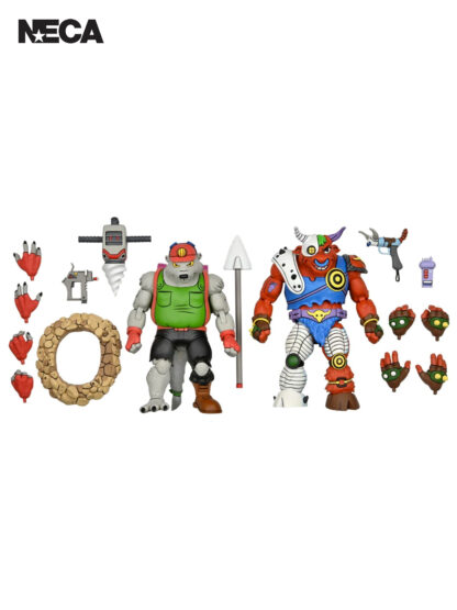 TMNT DIRTBAG AND GROUNDCHUCK (CARTOON) 7" FIGURES - 2 PK