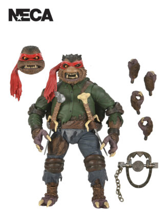 TMNT ULTIMATE RAPHAEL AS THE WOLFMAN - UNIVERSAL MONSTERS X TMNT - 7" SCALE ACTION FIGURE