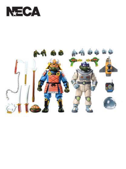 TMNT SPACE ADVENTURE & SAMURAI TURTLES - 2 PACK - 7" SCALE ACTION FIGURES