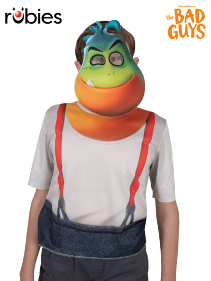 BAD GUYS MR PIRANHA COSTUME TOP & MASK, CHILD