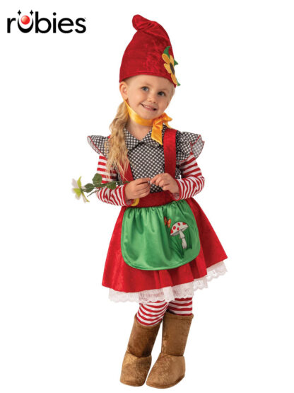 GARDEN GNOME GIRL COSTUME, CHILD