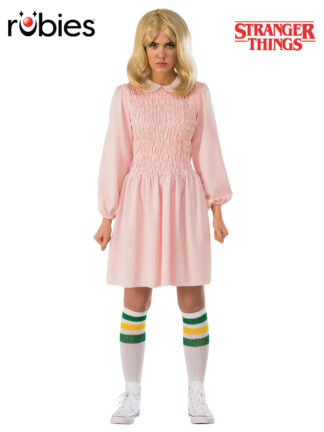 STRANGER THINGS ELEVEN PINK DRESS COSTUME, ADULT