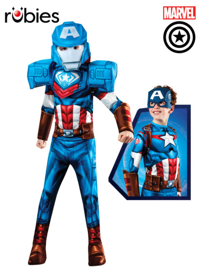 CAPTAIN AMERICA MECHSTRIKE DELUXE COSTUME, CHILD - Image 2