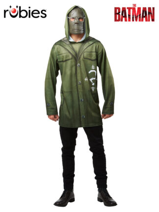 THE RIDDLER COSTUME TOP, ADULT