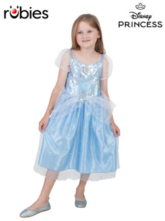 CINDERELLA SPARKLE DELUXE COSTUME, CHILD