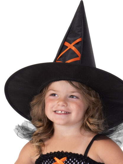 WITCH PURPLE & ORANGE COSTUME, CHILD - Image 2