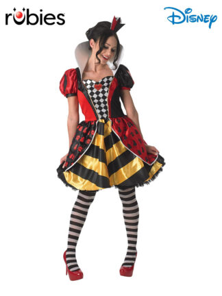 RED QUEEN OF HEARTS DELUXE COSTUME, ADULT