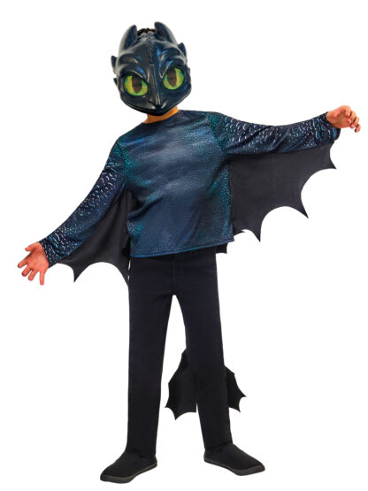 TOOTHLESS NIGHT FURY COSTUME, CHILD - Image 2