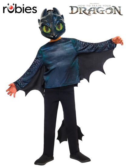 TOOTHLESS NIGHT FURY COSTUME, CHILD