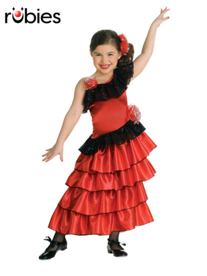 SPANISH PRINCESS FLAMENCO COSTUME, CHILD