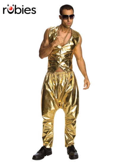 RAPPER GOLD PANTS, ADULT