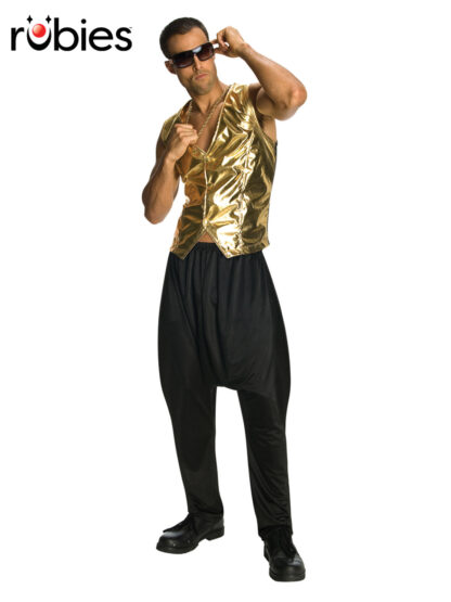 RAPPER GOLD VEST, ADULT