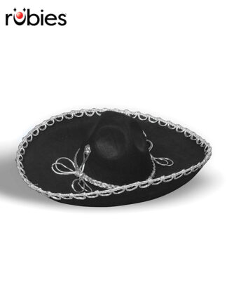 MEXICAN SOMBRERO, BLACK - ADULT